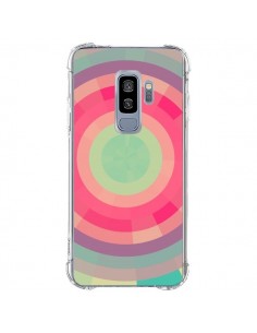 Coque Samsung S9 Plus Spirale de Couleurs Rose Vert -...