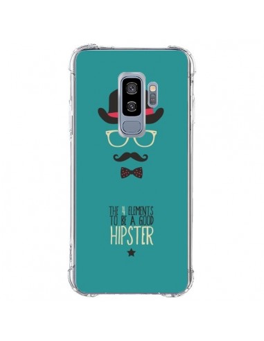 Coque Samsung S9 Plus Chapeau, Lunettes, Moustache, Noeud Papillon To Be a Good Hipster - Eleaxart