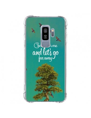 Coque Samsung S9 Plus Let's Go Far Away Tree Arbre - Eleaxart