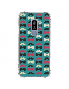 Coque Samsung S9 Plus Hipster Moustache Noeud Papillon -...