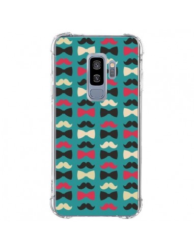 Coque Samsung S9 Plus Hipster Moustache Noeud Papillon - Eleaxart