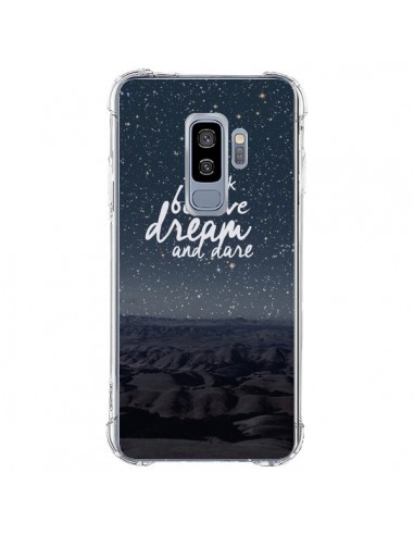 Coque Samsung S9 Plus Think believe dream and dare Pensée Rêves - Eleaxart