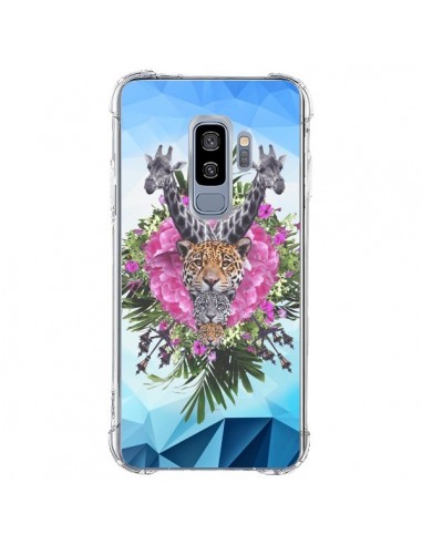 Coque Samsung S9 Plus Girafes Lion Tigre Jungle - Eleaxart