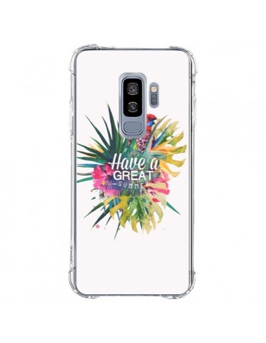 Coque Samsung S9 Plus Have a great summer Ete Perroquet Parrot - Eleaxart