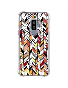 Coque Samsung S9 Plus Graphic Azteque Rouge Orange -  Léa...