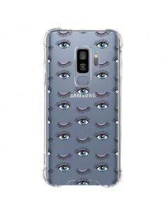 Coque Samsung S9 Plus Eyes Oeil Yeux Bleus Mosaïque...