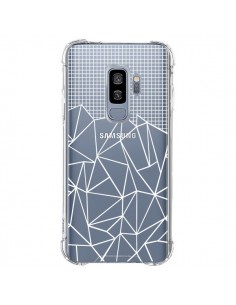 Coque Samsung S9 Plus Lignes Grilles Grid Abstract Blanc...