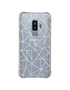 Coque Samsung S9 Plus Lignes Grilles Triangles Full Grid...