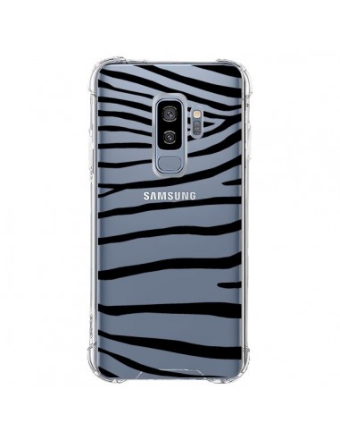 Coque Samsung S9 Plus Zebre Zebra Noir Transparente - Project M