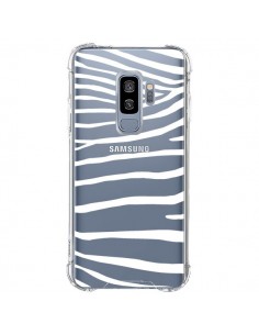 Coque Samsung S9 Plus Zebre Zebra Blanc Transparente -...