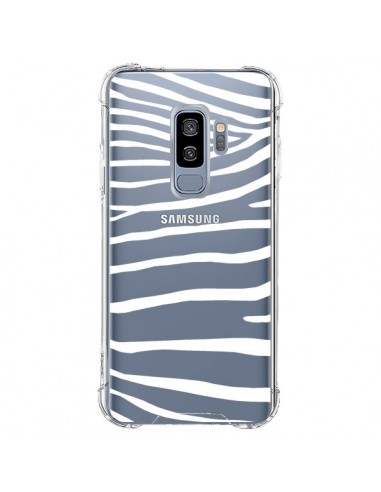 Coque Samsung S9 Plus Zebre Zebra Blanc Transparente - Project M