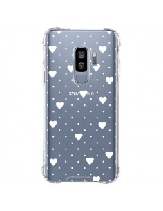 Coque Samsung S9 Plus Point Coeur Blanc Pin Point Heart...