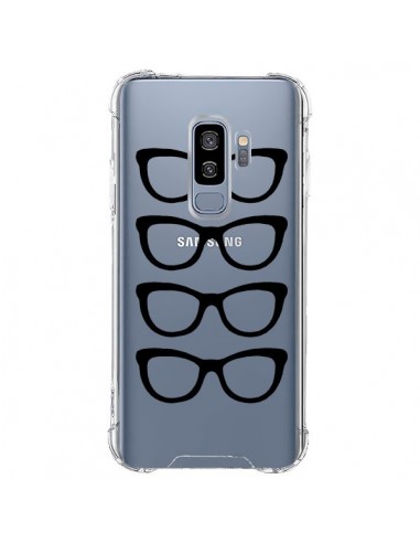 Coque Samsung S9 Plus Sunglasses Lunettes Soleil Noir Transparente - Project M