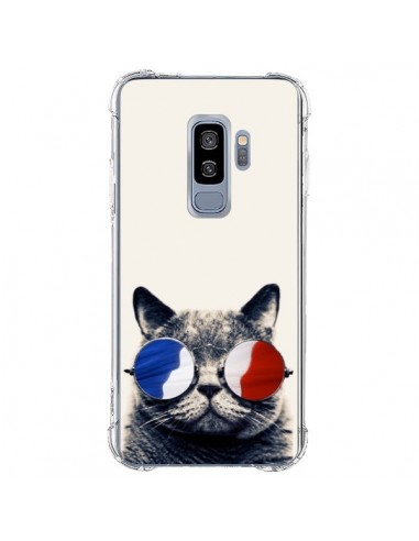 Coque Samsung S9 Plus Chat à lunettes françaises - Gusto NYC