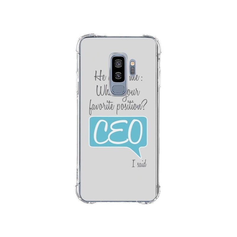 Coque Samsung S9 Plus What's your favorite position CEO I said, bleu - Shop Gasoline