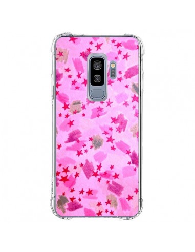 Coque Samsung S9 Plus Stars Etoiles Roses - Ebi Emporium