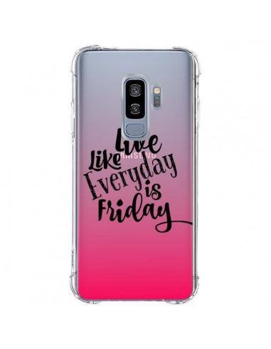 Coque Samsung S9 Plus Everyday Friday Vendredi Live Vis Transparente - Ebi Emporium