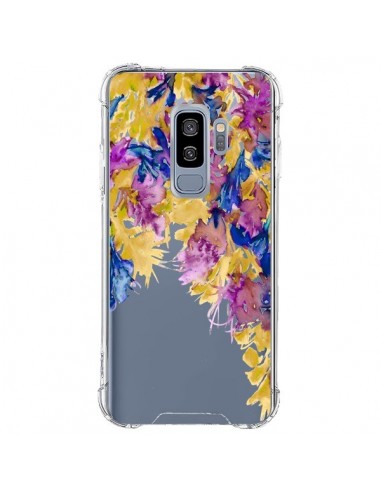 Coque Samsung S9 Plus Cascade Florale Transparente - Ebi Emporium