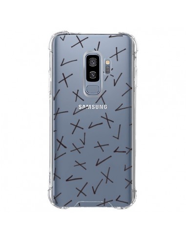 Coque Samsung S9 Plus Cross Croix Check Transparente - Ebi Emporium