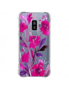 Coque Samsung S9 Plus Roses Fleur Flower Transparente -...