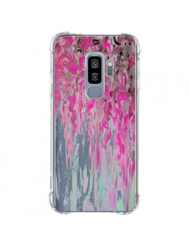 Coque Samsung S9 Plus Tempête Rose Transparente - Ebi Emporium