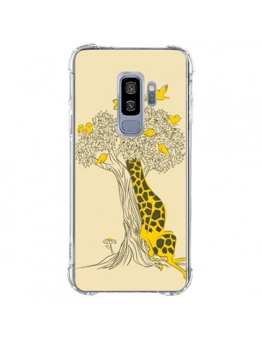 Coque Samsung S9 Plus Girafe Amis Oiseaux - Jay Fleck