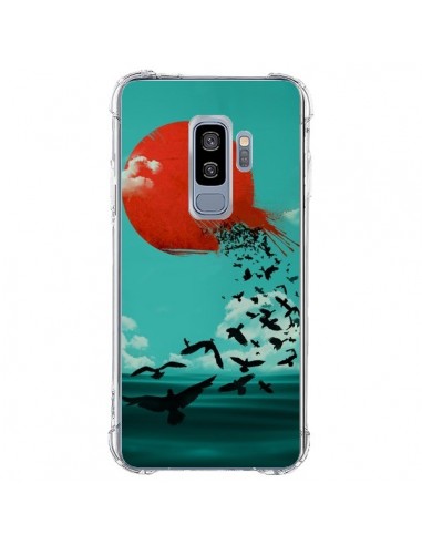 Coque Samsung S9 Plus Soleil Oiseaux Mer - Jay Fleck