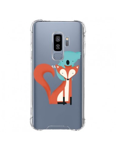 Coque Samsung S9 Plus Renard et Koala Love Transparente - Jay Fleck
