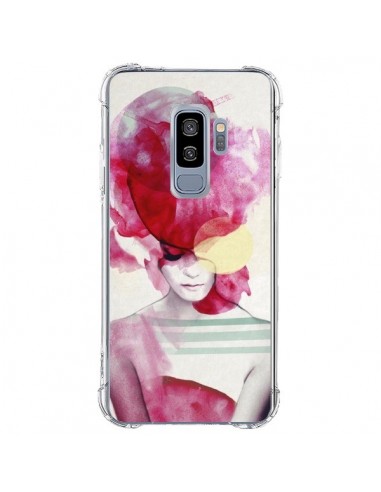 Coque Samsung S9 Plus Bright Pink Portrait Femme - Jenny Liz Rome