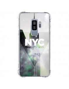 Coque Samsung S9 Plus I Love New York City Gris Violet...