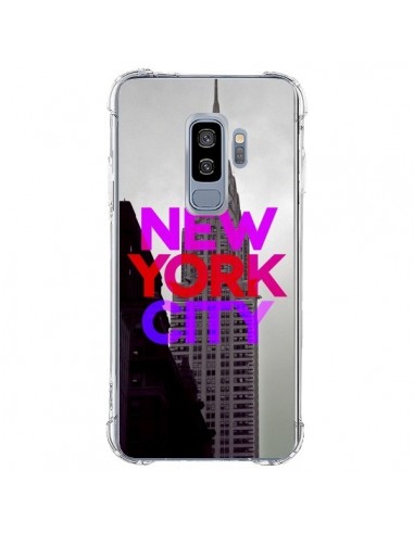 Coque Samsung S9 Plus New York City Rose Rouge - Javier Martinez