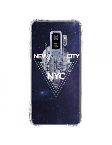Coque Samsung S9 Plus New York City Triangle Vert - Javier Martinez