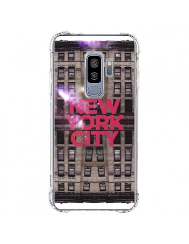 Coque Samsung S9 Plus New York City Buildings Rouge - Javier Martinez