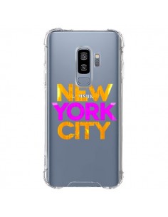 Coque Samsung S9 Plus New York City NYC Orange Rose...