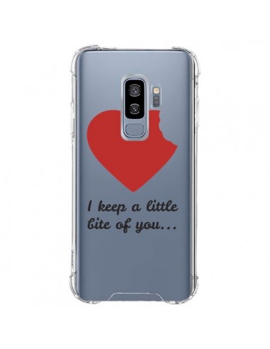 Coque Samsung S9 Plus I keep a little bite of you Love Heart Amour Transparente - Julien Martinez