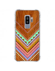 Coque Samsung S9 Plus Azteque Arbutus Pastel Bois Aztec...