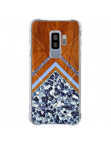 Coque Samsung S9 Plus Sequin Geometry Bois Azteque Aztec Tribal - Jenny Mhairi