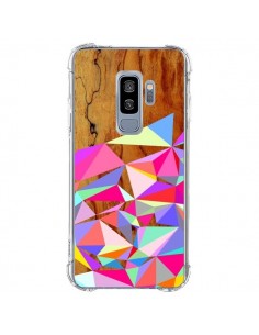 Coque Samsung S9 Plus Wooden Multi Geo Bois Azteque Aztec...