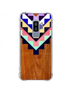 Coque Samsung S9 Plus Wooden Tribal Bois Azteque Aztec...