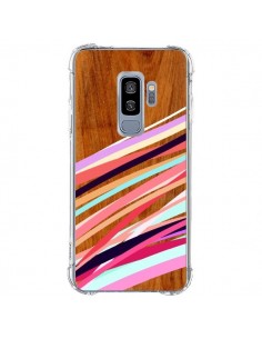 Coque Samsung S9 Plus Wooden Waves Coral Bois Azteque...