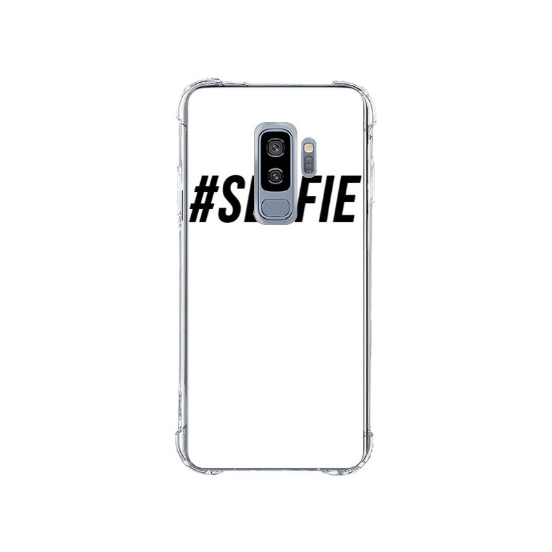 Coque Samsung S9 Plus Hashtag Selfie Noir Vertical - Jonathan Perez