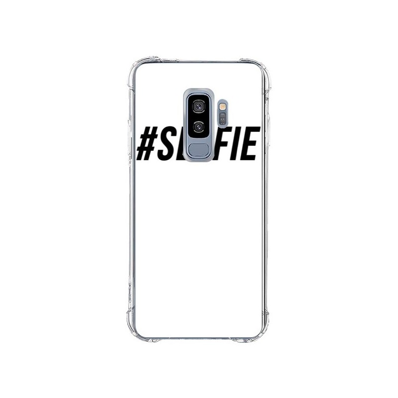 Coque Samsung S9 Plus Hashtag Selfie Noir Vertical - Jonathan Perez