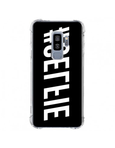 Coque Samsung S9 Plus Hashtag Selfie Blanc Inversé Horizontal - Jonathan Perez