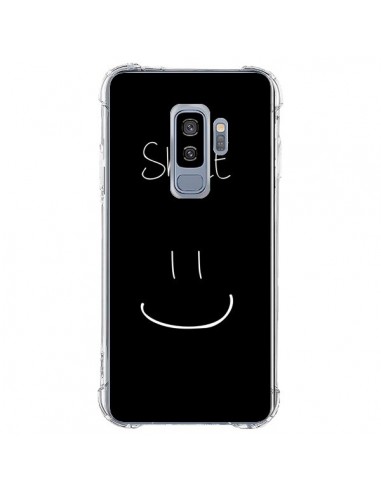 Coque Samsung S9 Plus Smile Souriez Noir - Jonathan Perez