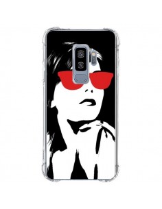 Coque Samsung S9 Plus Fille Lunettes Rouges - Jonathan Perez