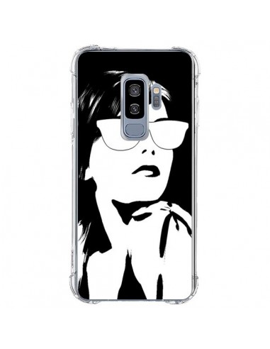 Coque Samsung S9 Plus Fille Lunettes Blanches - Jonathan Perez