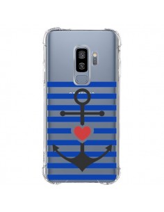 Coque Samsung S9 Plus Mariniere Ancre Marin Coeur...