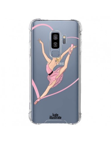Coque Samsung S9 Plus Ballerina Jump In The Air Ballerine Danseuse Transparente - kateillustrate