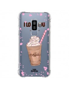 Coque Samsung S9 Plus I love you More Than Coffee Glace...