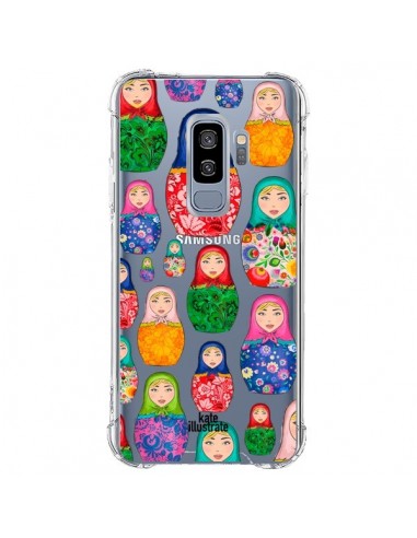 Coque Samsung S9 Plus Matryoshka Dolls Poupées Russes Transparente - kateillustrate